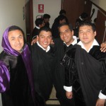 Antes de subir al escenario Antes de subir al escenario